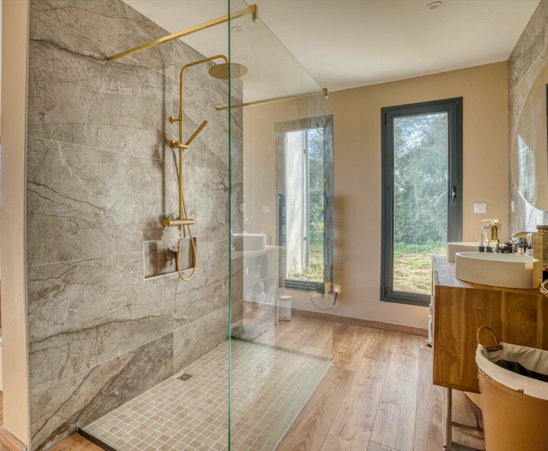 Badkamer met inloopdouche